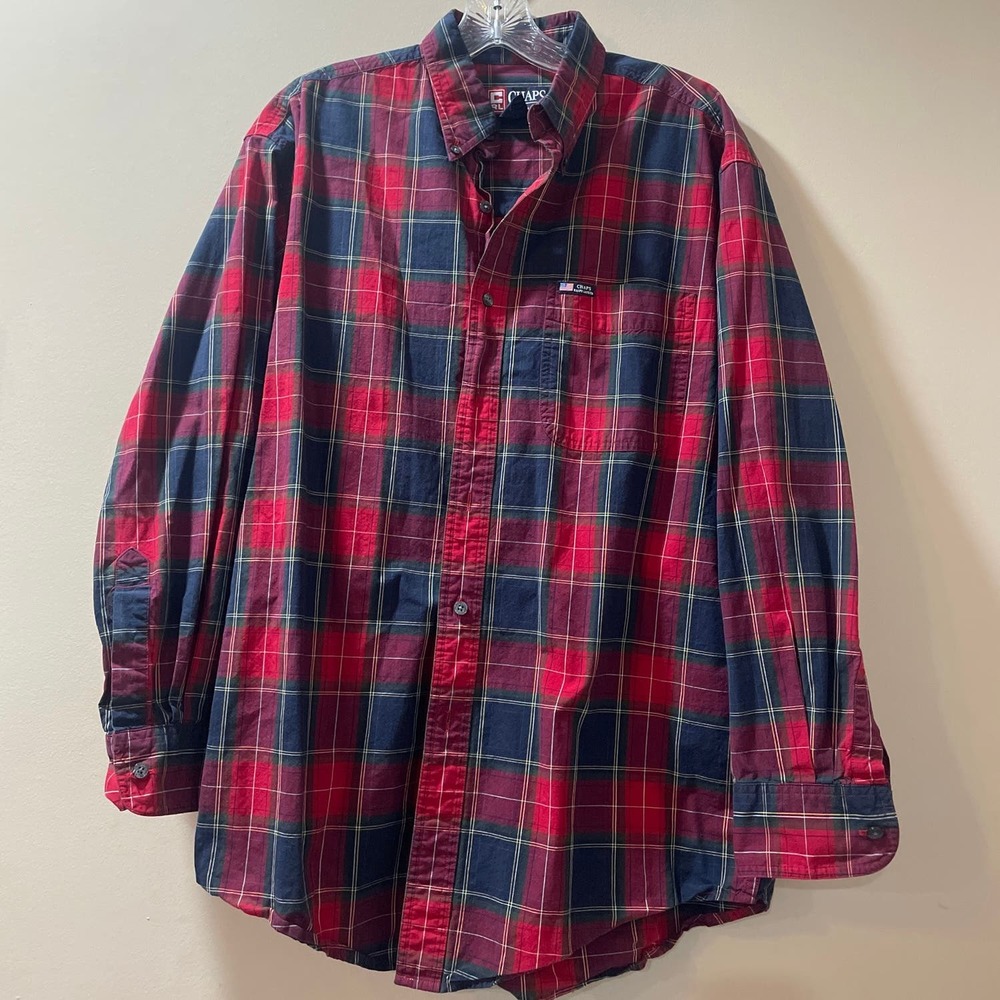 Vintage Chaps by Ralph Lauren plaid Men’s Sz M Button up Shirt